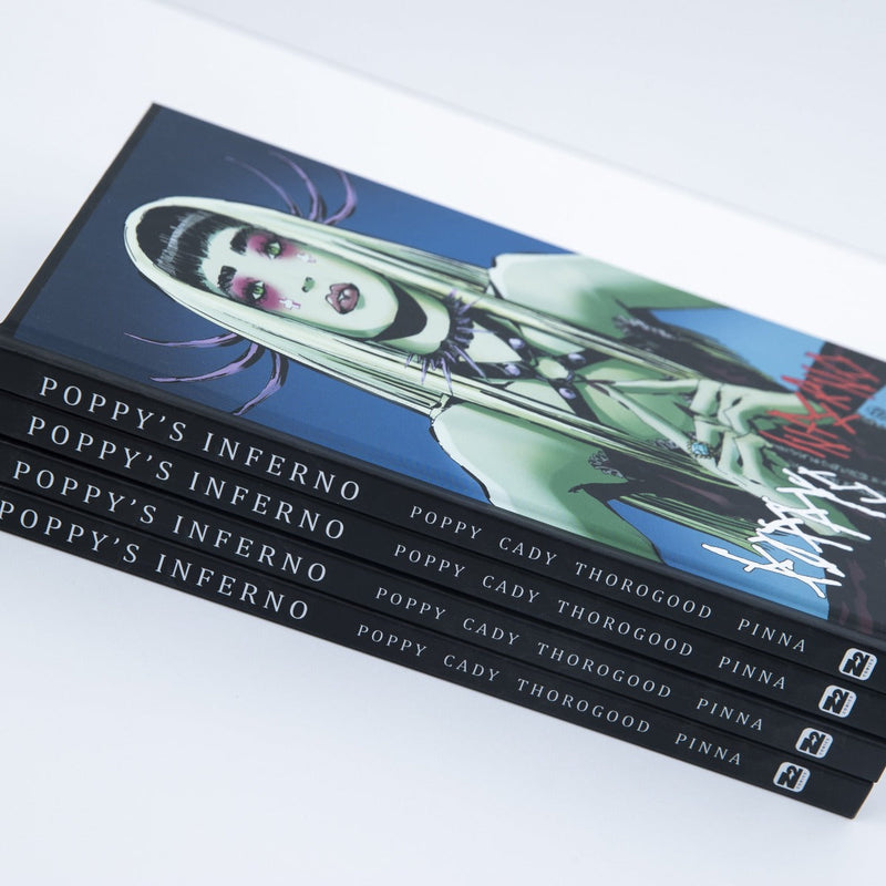 Poppy: Poppy's Inferno - Hardcover BLUE Variant – Z2 Comics