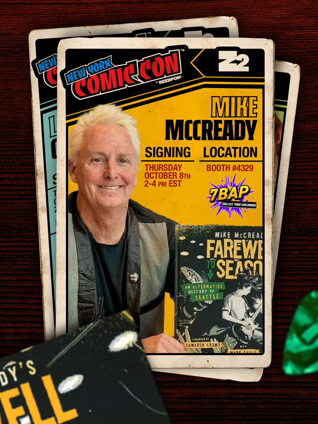 Mike McCready - Farewell To Seasons (NYCC Signing Pass + Book)