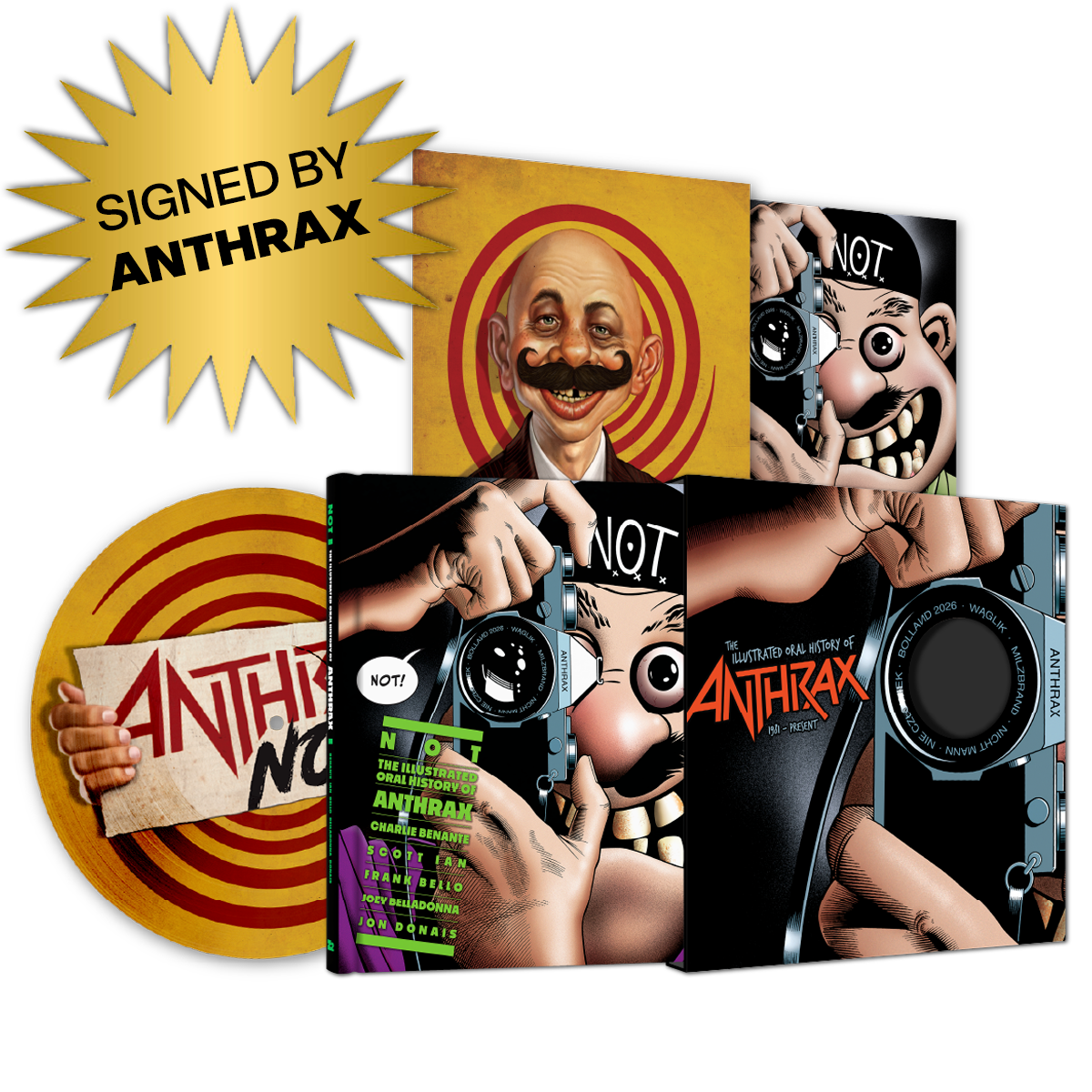 NOT: The Illustrated Oral History of Anthrax + Picture Disc Vinyl