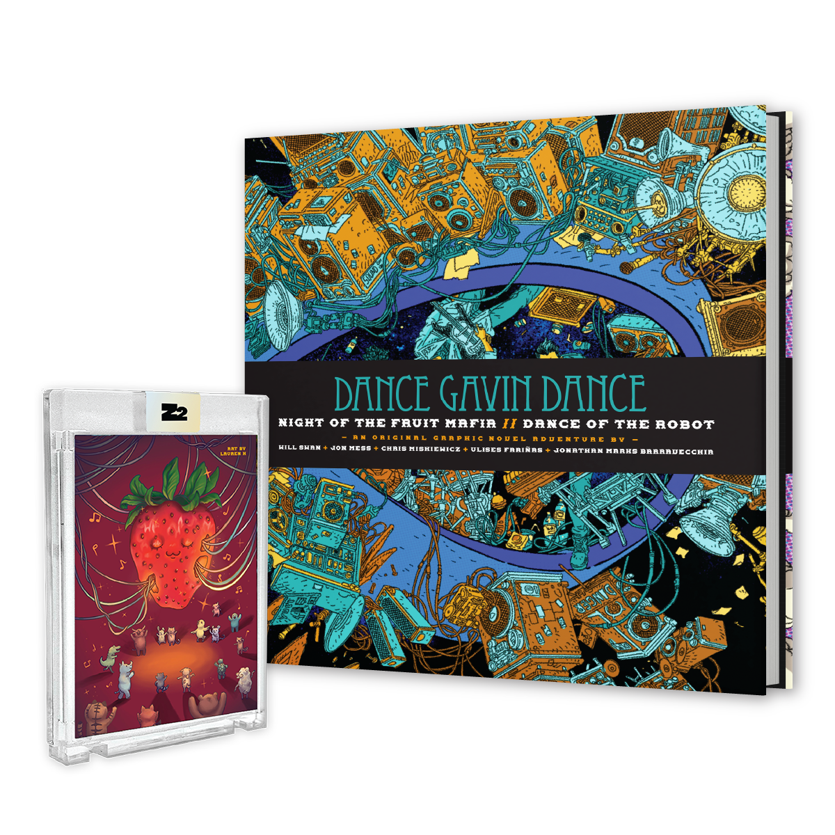 ポール・パルニック cartoon art レプリカ DANCING 新品 Dance Gavin Dance: Night of the Fruit Mafia // Dance of the Robot