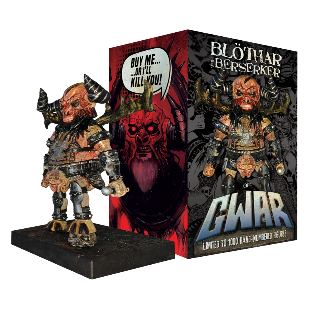 GWAR: 'The New Dark Ages' Limited Edition LP + Blothar Bobblehead