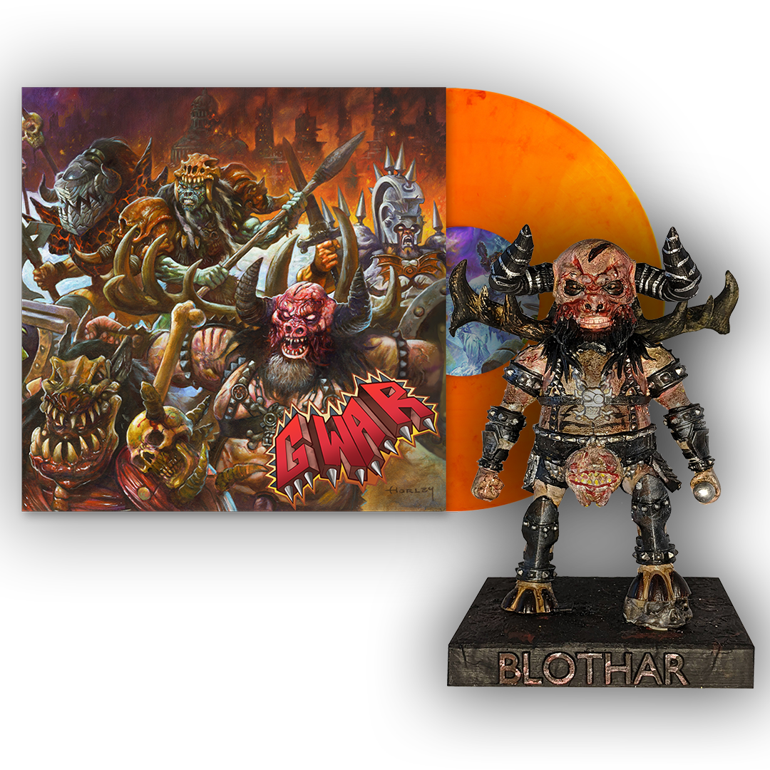 GWAR: 'The New Dark Ages' Limited Edition LP + Blothar Bobblehead