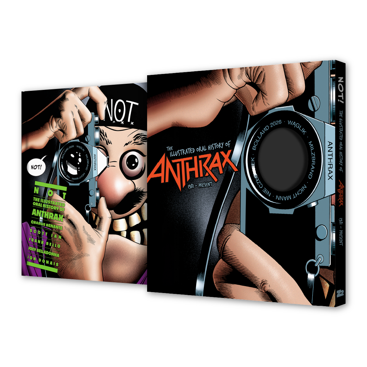 NOT: The Illustrated Oral History of Anthrax + Picture Disc Vinyl LP (Signed by Anthrax)