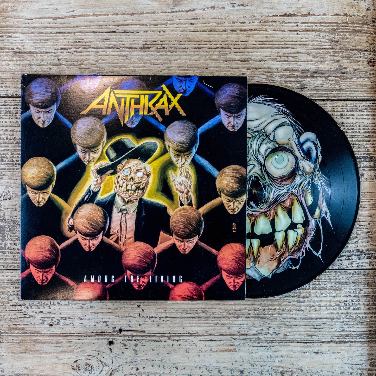 Anthrax: Among The Living Graphic Novel - Softcover - Judge Dredd Variant Book and 'Among the Living' Vinyl