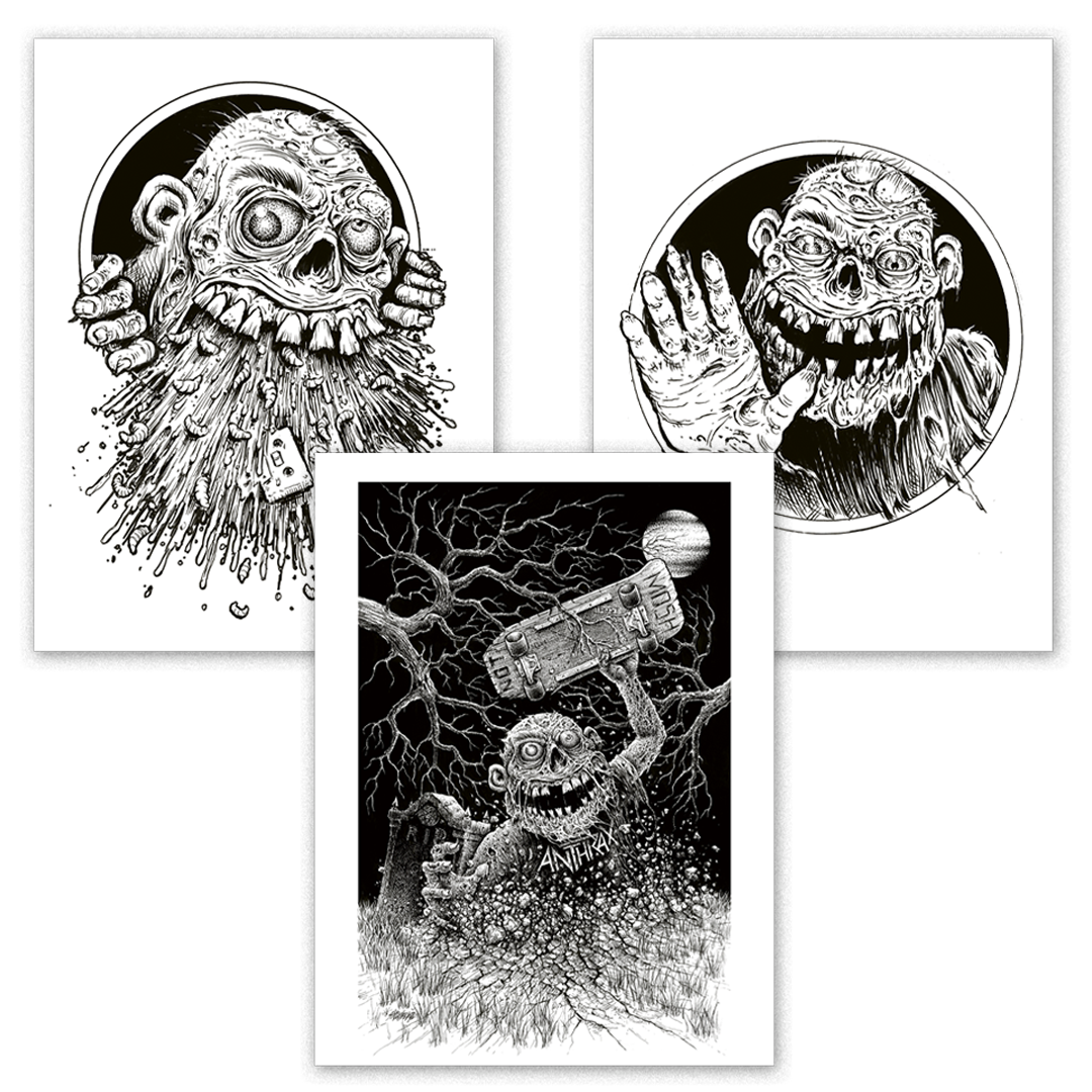 Anthrax: Among The Living - Sawblade 3-Print Set (Limited to 100)