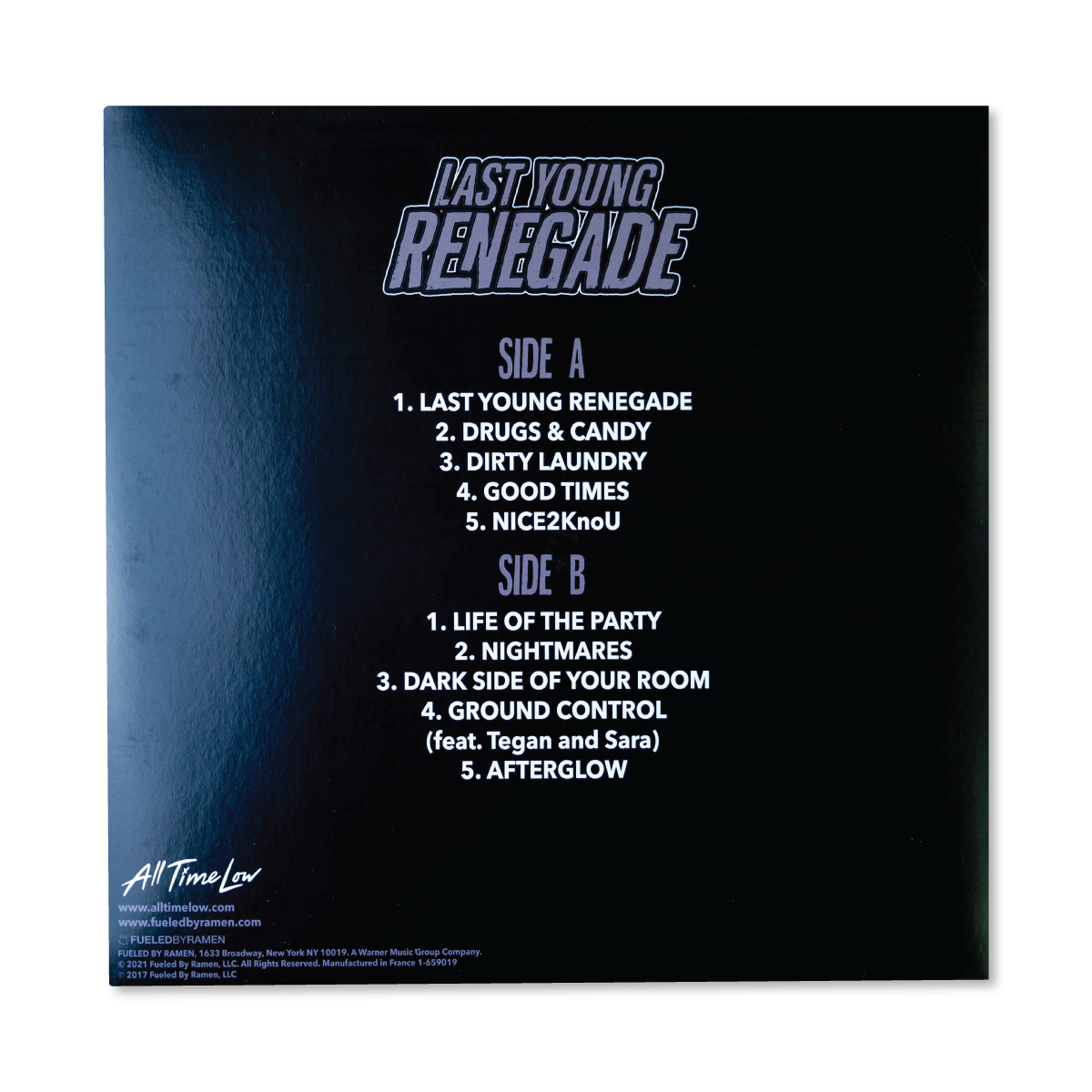 All Time Low - 'Last Young Renegade' Limited Edition Blue Vinyl LP & Graphic Novel