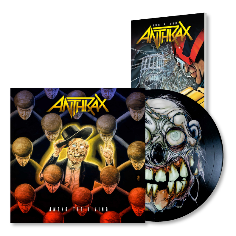 Anthrax: Among The Living Graphic Novel - Softcover - Judge Dredd Variant Book and 'Among the Living' Vinyl