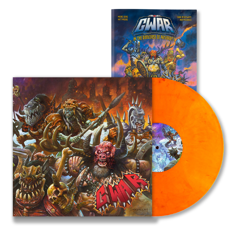 GWAR: 'The New Dark Ages' LP - Exclusive Sunbolt Color Variant and Softcover Book