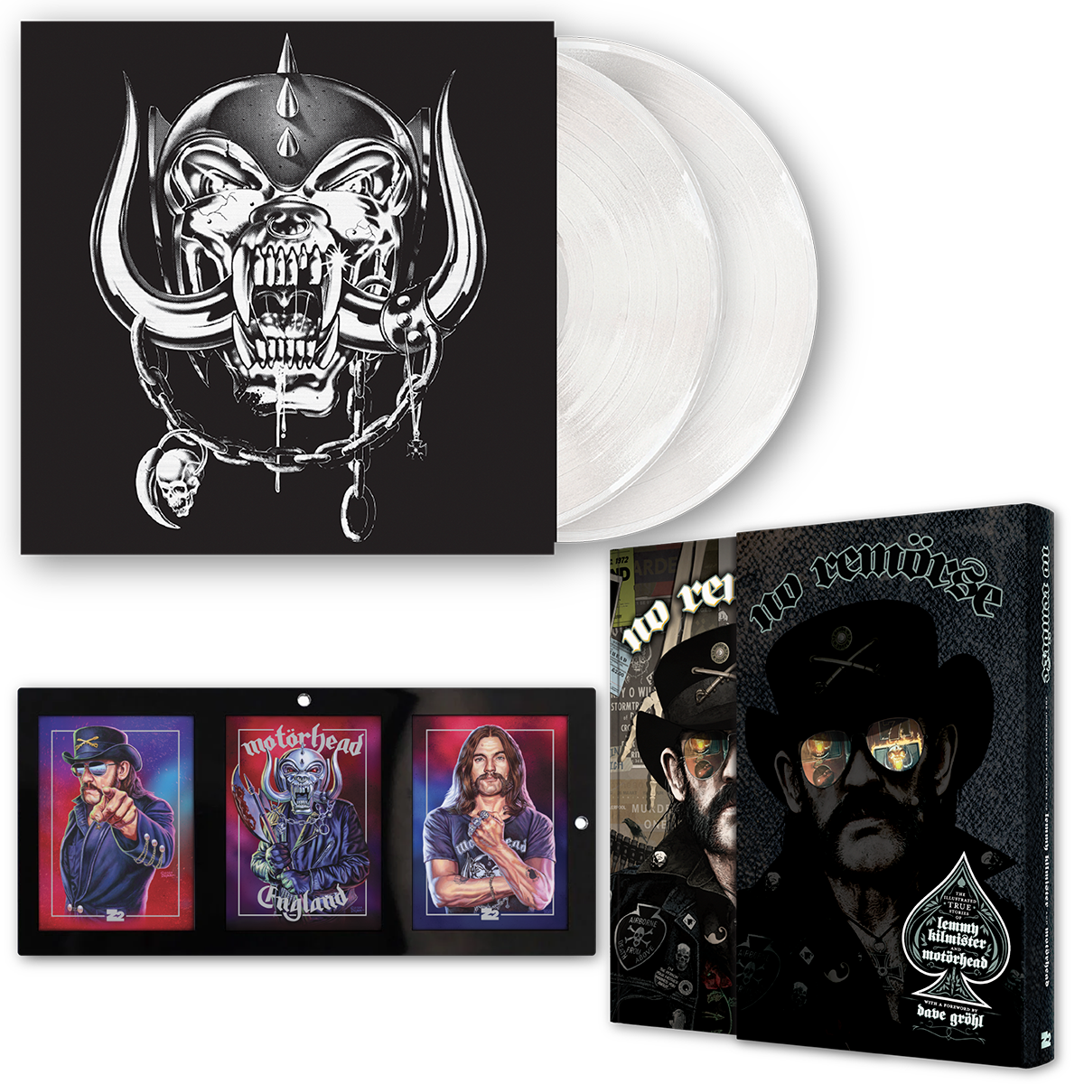 NO REMORSE: THE ILLUSTRATED TRUE STORIES OF LEMMY KILMISTER AND MOTÖRHEAD - DELUXE + VINYL 2-LP EDITION