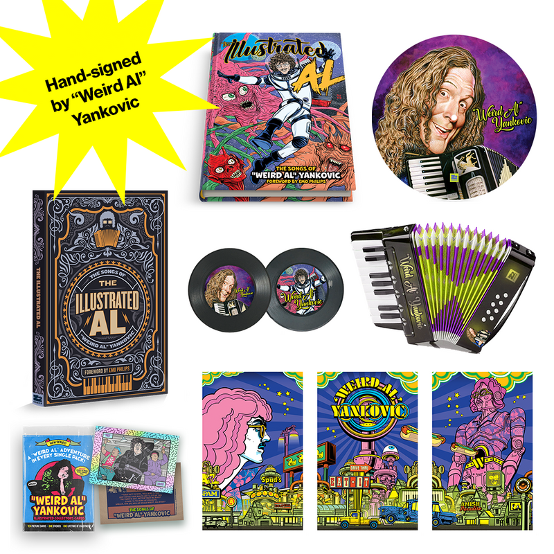 The Illustrated Al: The Songs of “Weird Al” Yankovic - SIGNED Super Deluxe Bundle